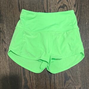 Lululemon Athletica Neon Green Athletic Shorts